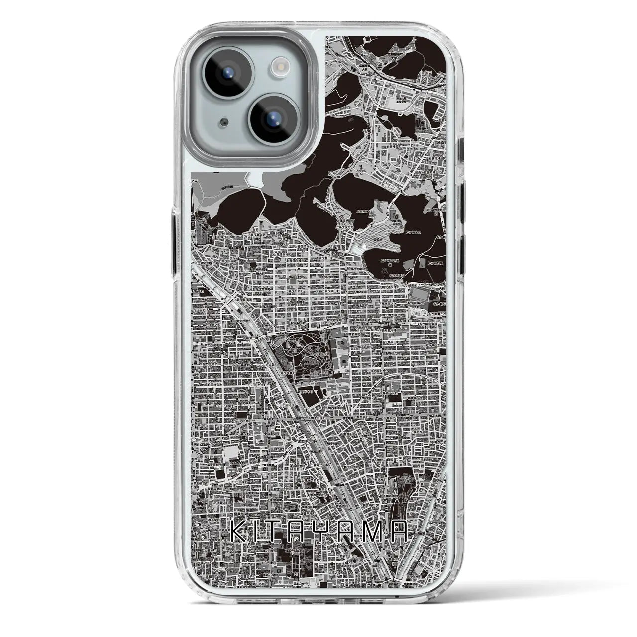 【北山（京都府）】地図柄iPhoneケース（MagSafeタイプ）