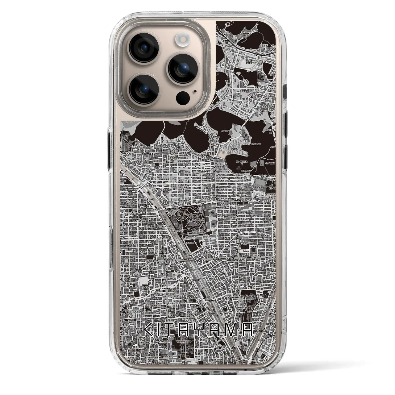 【北山（京都府）】地図柄iPhoneケース（MagSafeタイプ）