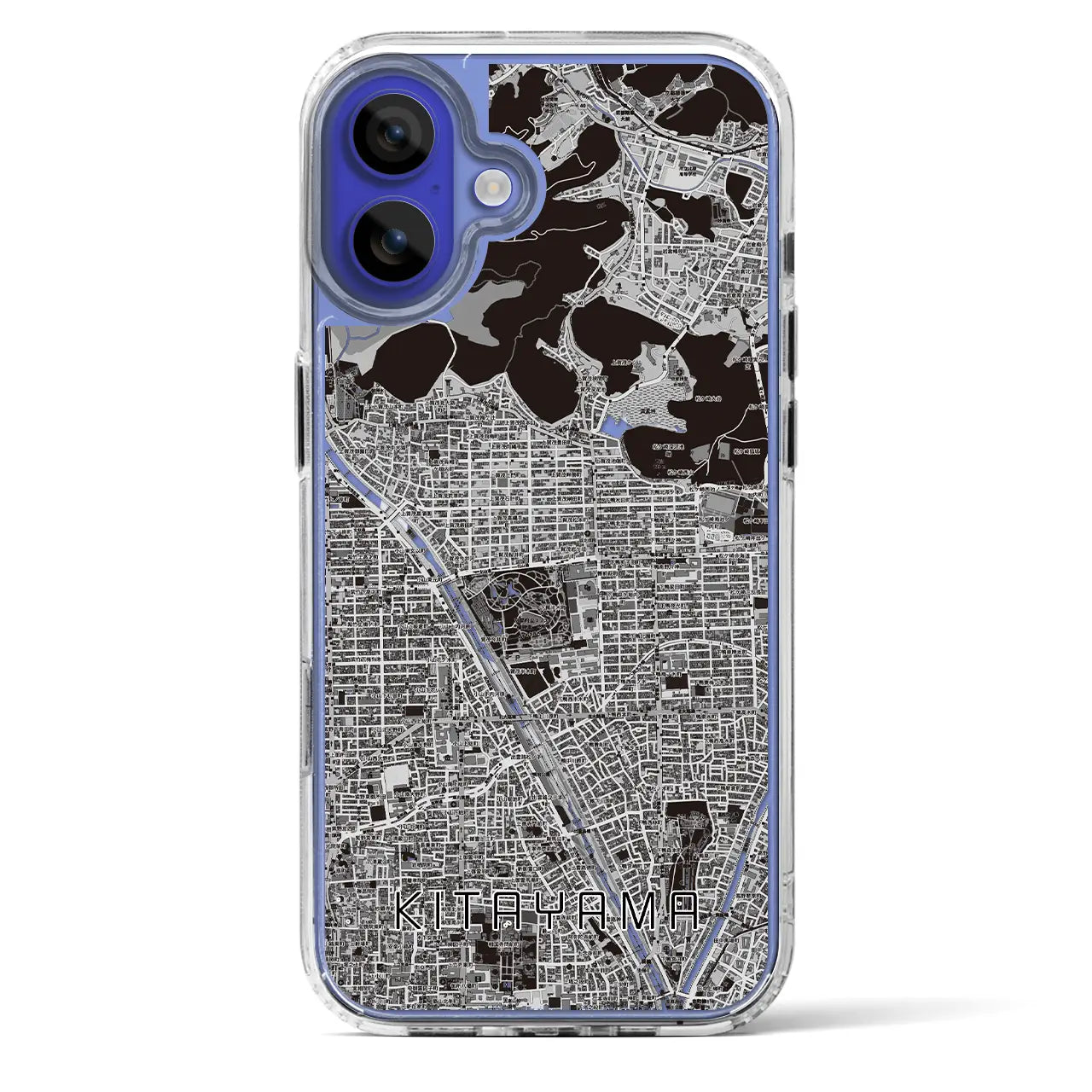 【北山（京都府）】地図柄iPhoneケース（MagSafeタイプ）