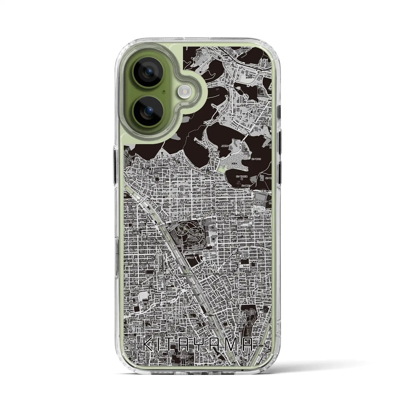 【北山（京都府）】地図柄iPhoneケース（MagSafeタイプ）