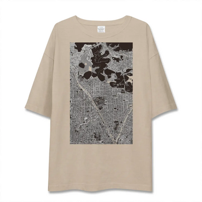 【北山（京都府）】地図柄ビッグシルエットTシャツ