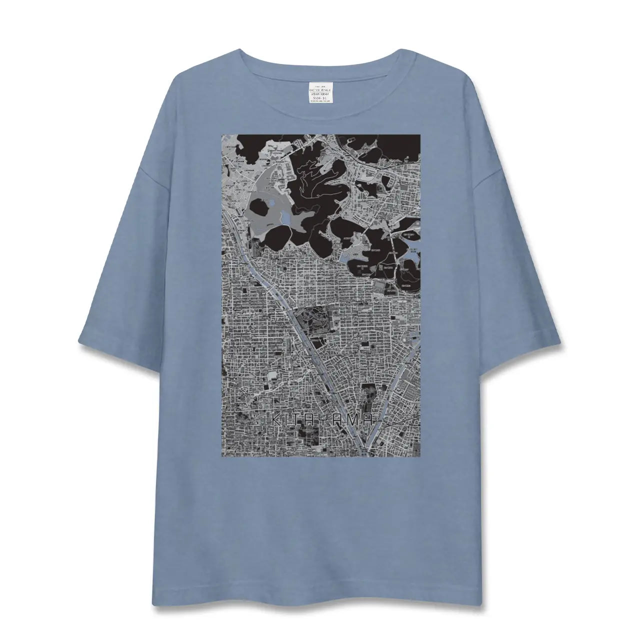 【北山（京都府）】地図柄ビッグシルエットTシャツ