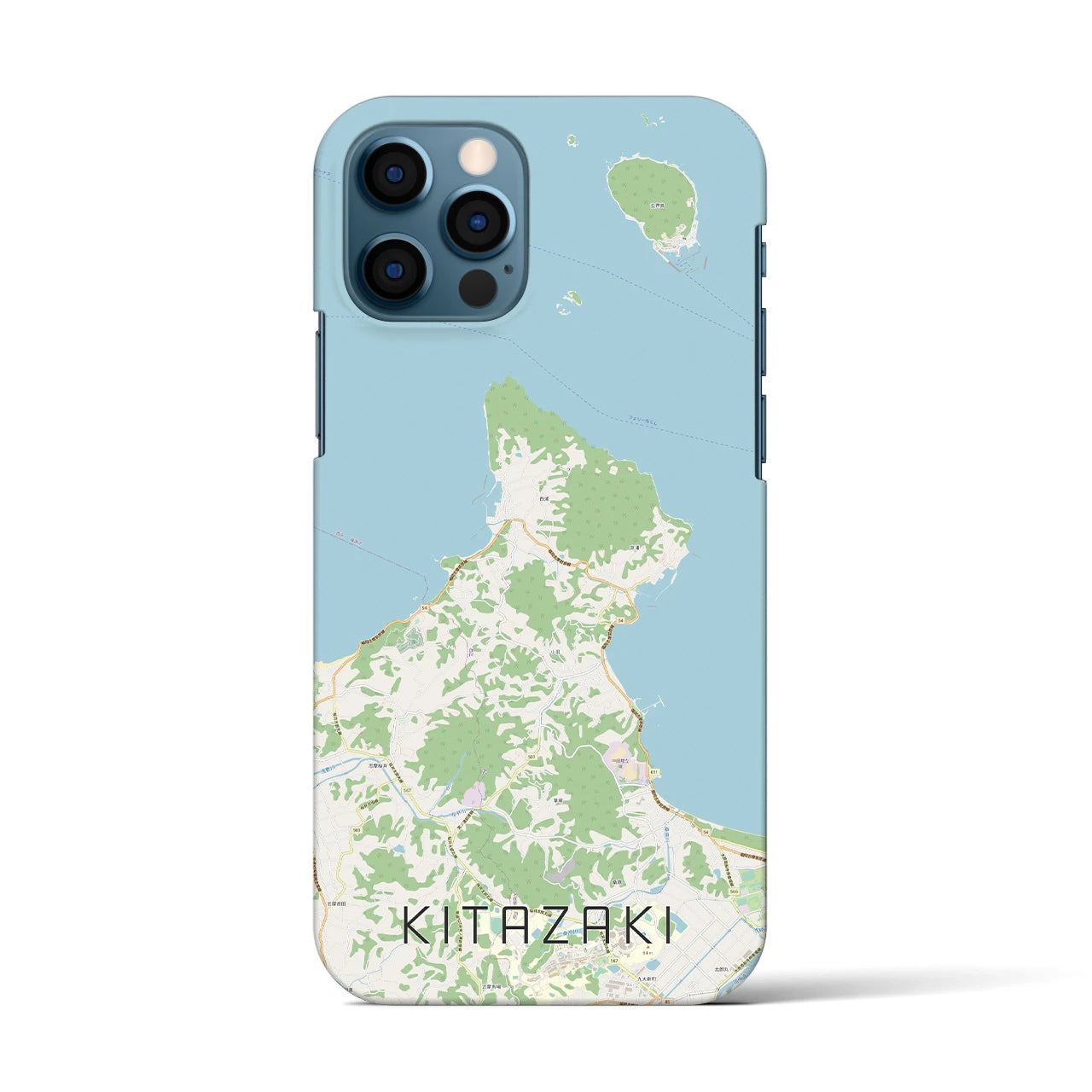 【北崎（福岡県）】地図柄iPhoneケース（バックカバータイプ）