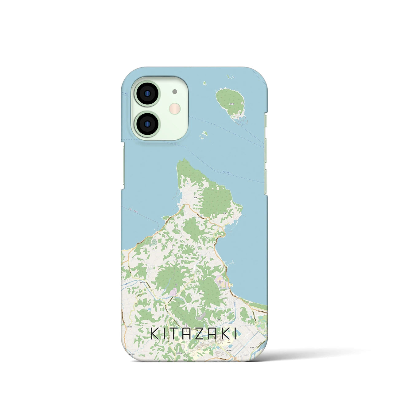 【北崎（福岡県）】地図柄iPhoneケース（バックカバータイプ）