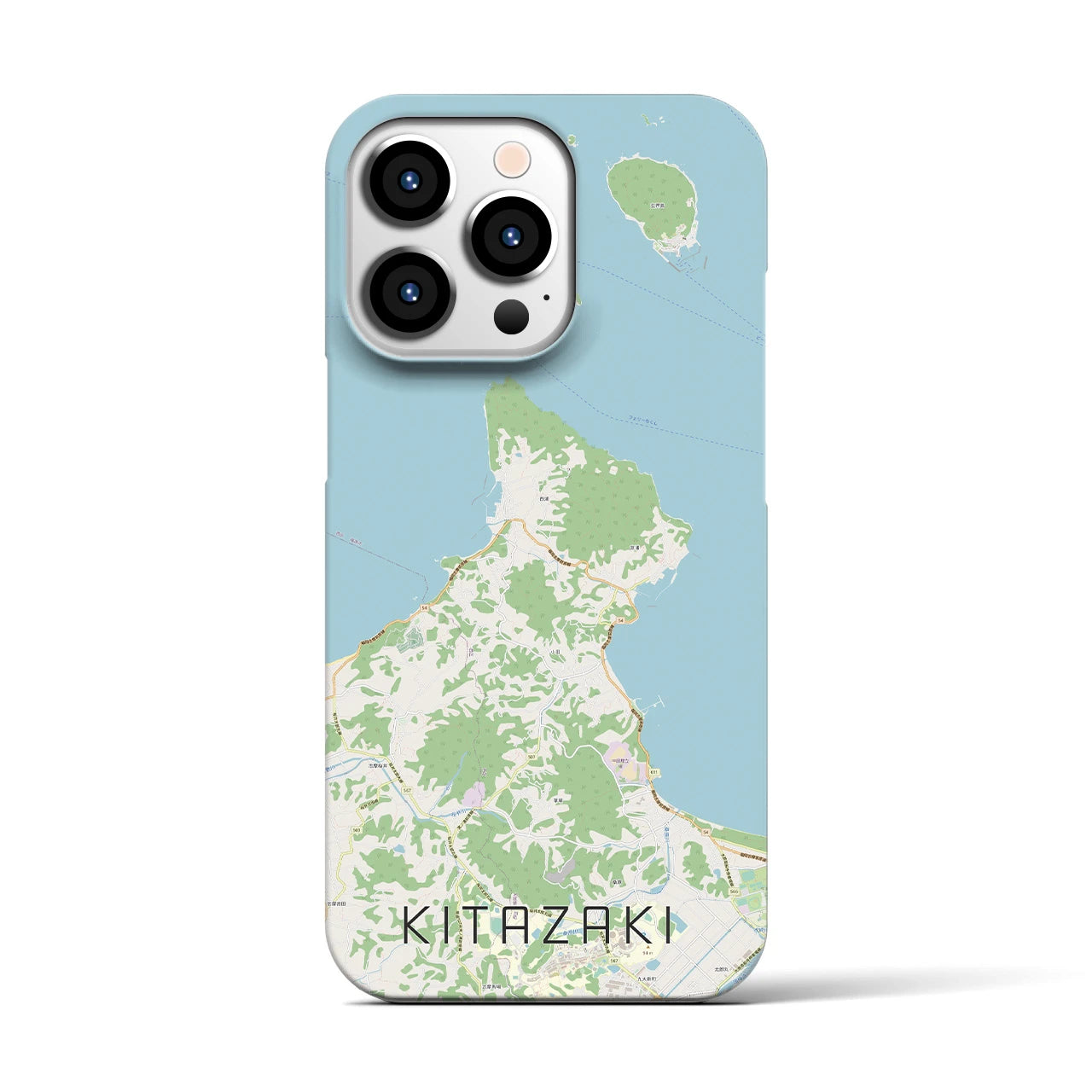 【北崎（福岡県）】地図柄iPhoneケース（バックカバータイプ）