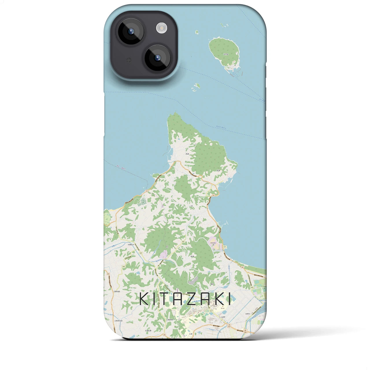 【北崎（福岡県）】地図柄iPhoneケース（バックカバータイプ）