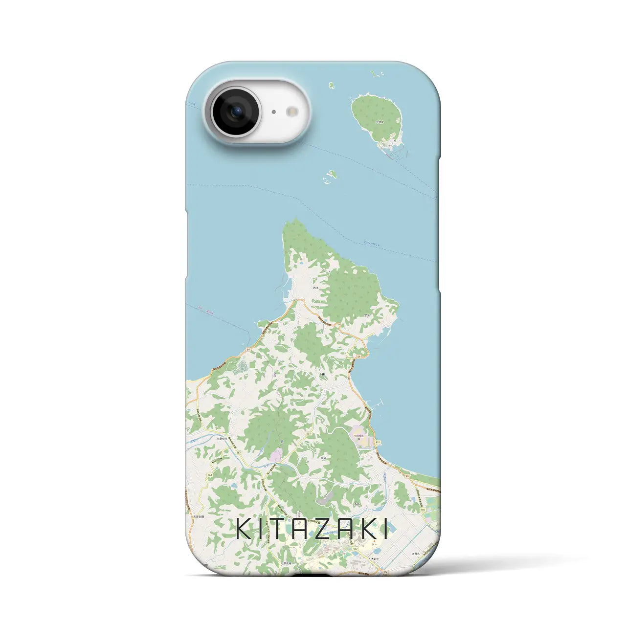 【北崎（福岡県）】地図柄iPhoneケース（バックカバータイプ）