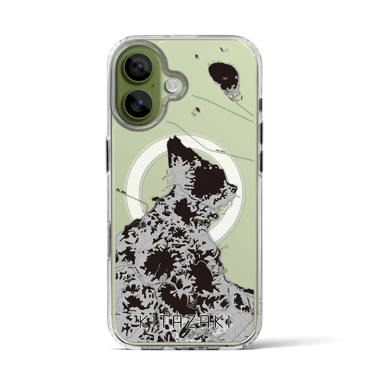 【北崎（福岡県）】地図柄iPhoneケース（MagSafeタイプ）