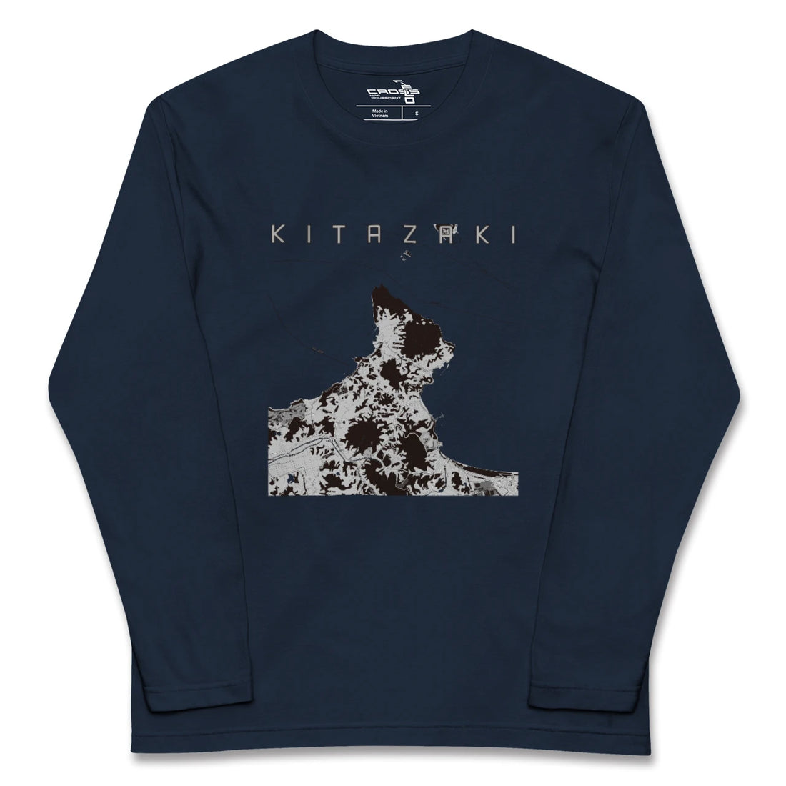 【北崎(福岡県)】地図柄ロングスリーブTシャツ