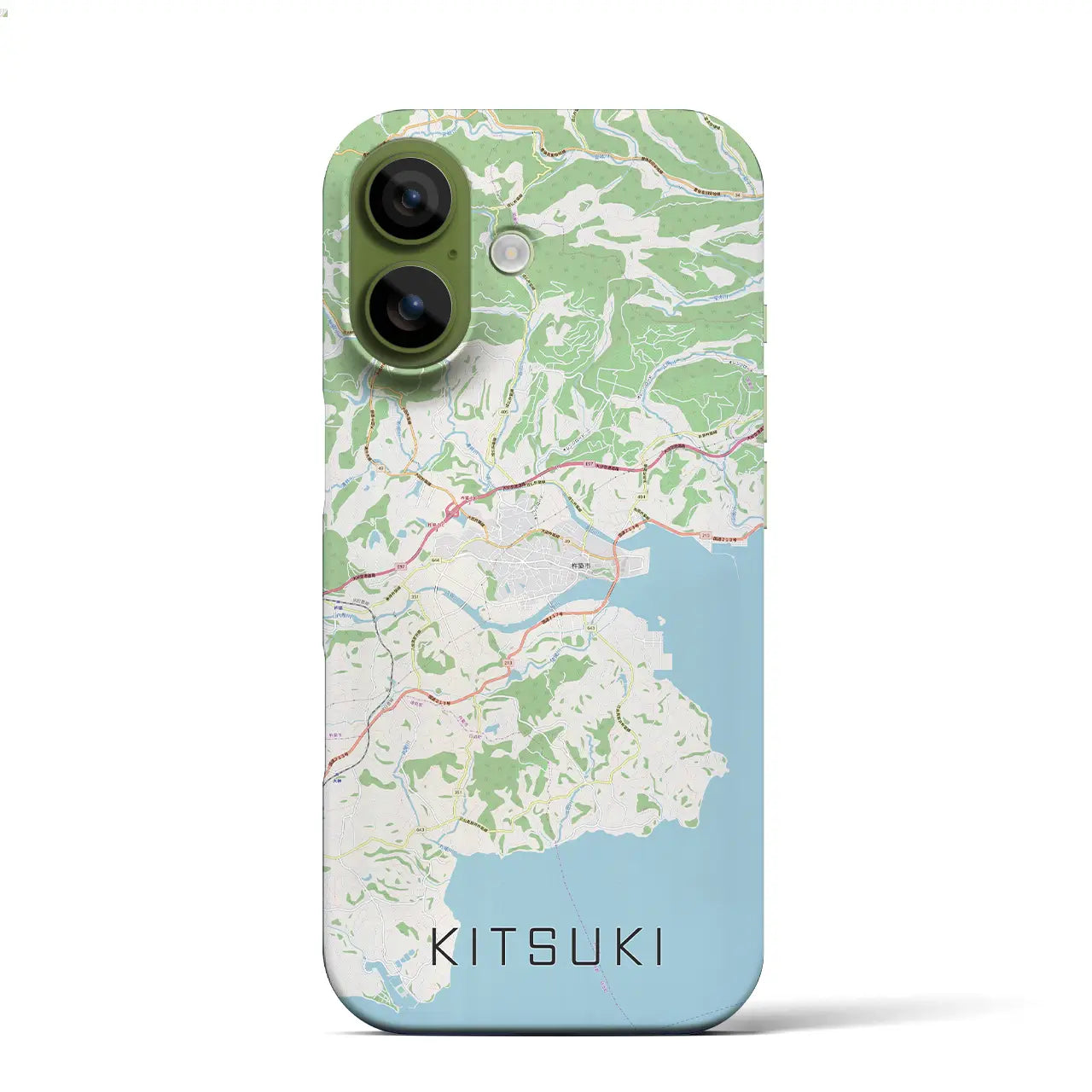 【杵築（大分県）】地図柄iPhoneケース（バックカバータイプ）