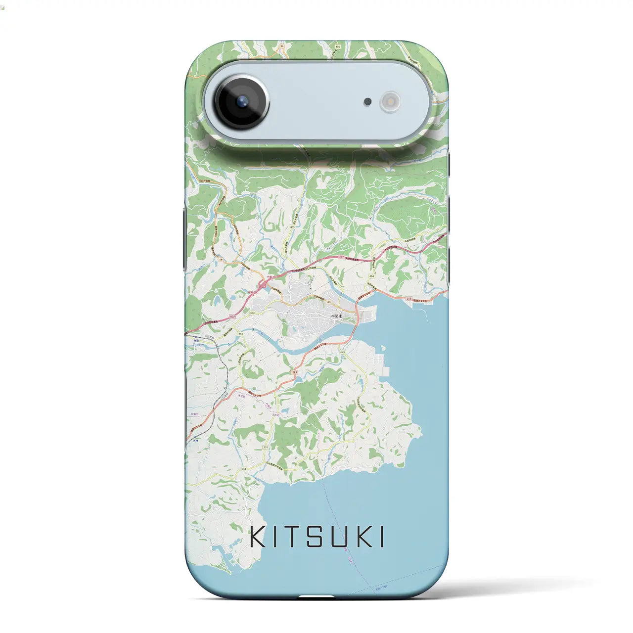 【杵築（大分県）】地図柄iPhoneケース（バックカバータイプ）