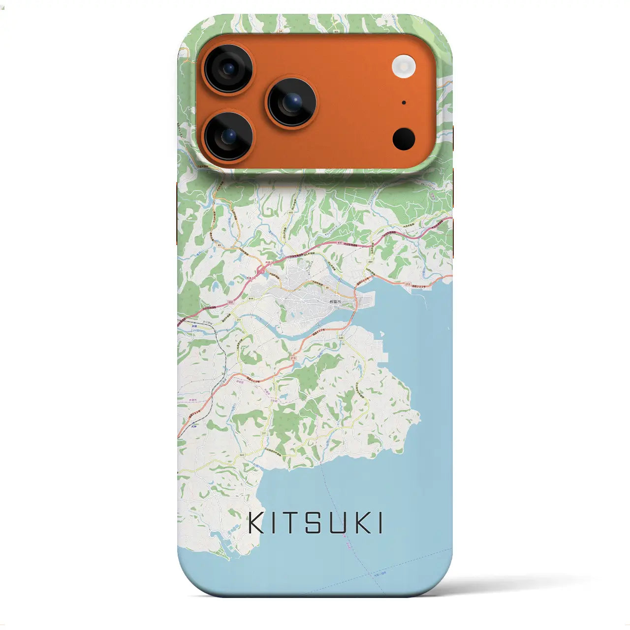 【杵築（大分県）】地図柄iPhoneケース（バックカバータイプ）