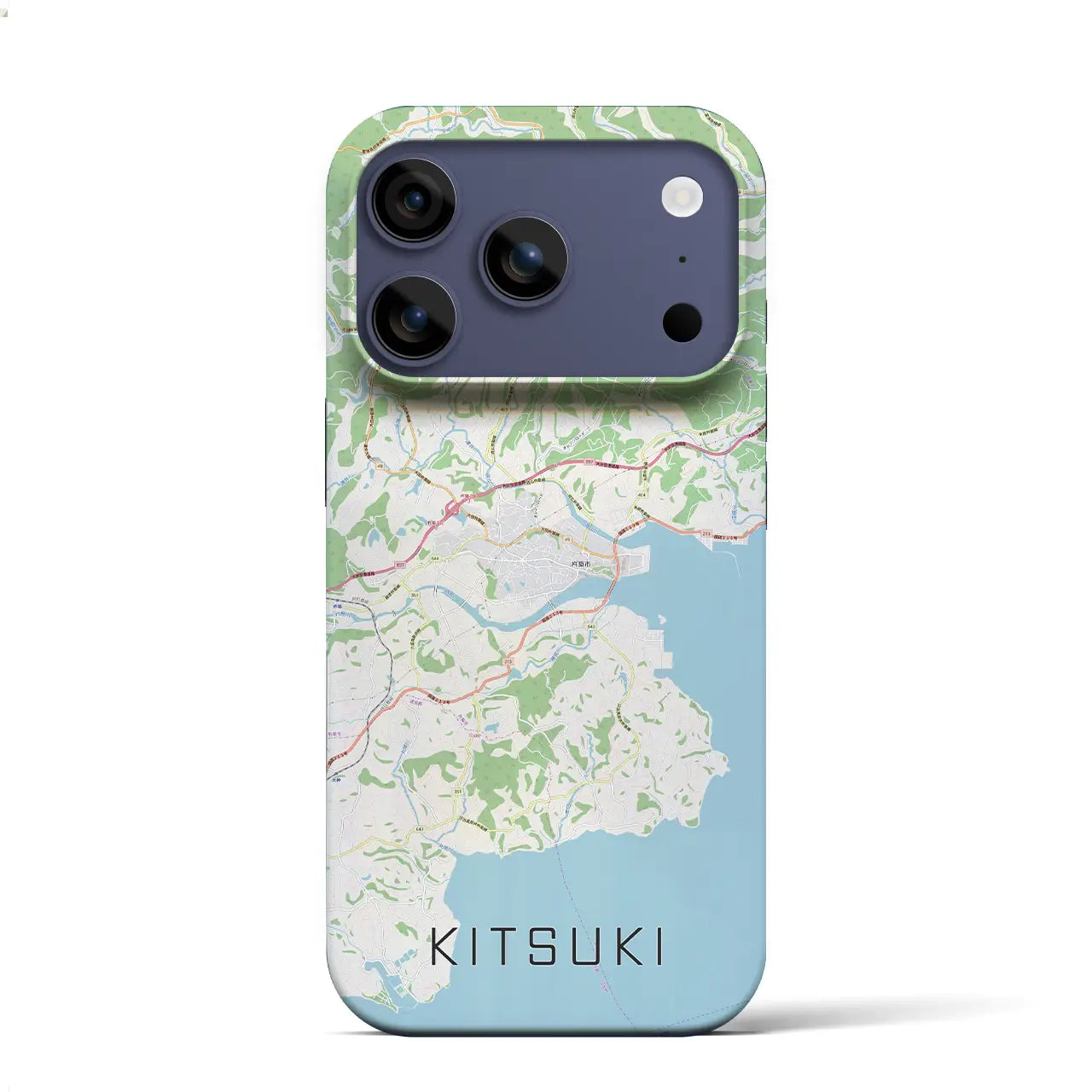 【杵築（大分県）】地図柄iPhoneケース（バックカバータイプ）