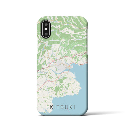 【杵築（大分県）】地図柄iPhoneケース（バックカバータイプ）