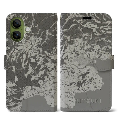 【杵築（大分県）】地図柄iPhoneケース（手帳タイプ）