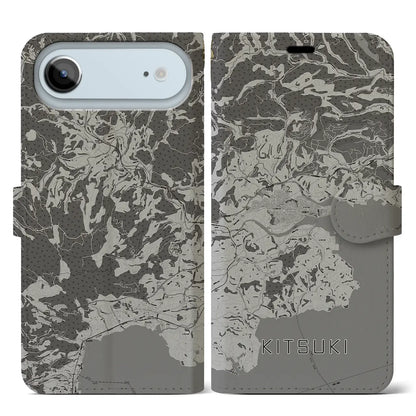 【杵築（大分県）】地図柄iPhoneケース（手帳タイプ）