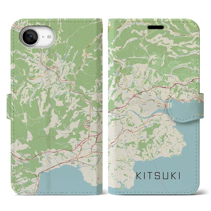【杵築（大分県）】地図柄iPhoneケース（手帳タイプ）