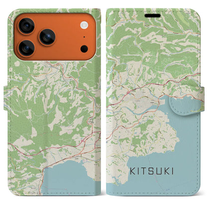 【杵築（大分県）】地図柄iPhoneケース（手帳タイプ）