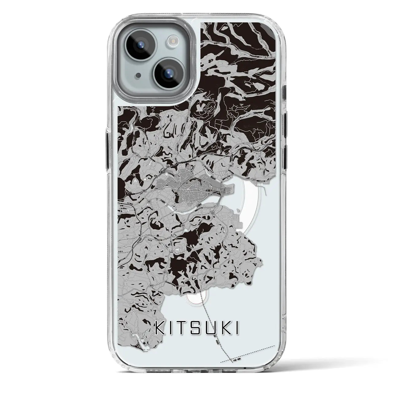 【杵築（大分県）】地図柄iPhoneケース（MagSafeタイプ）