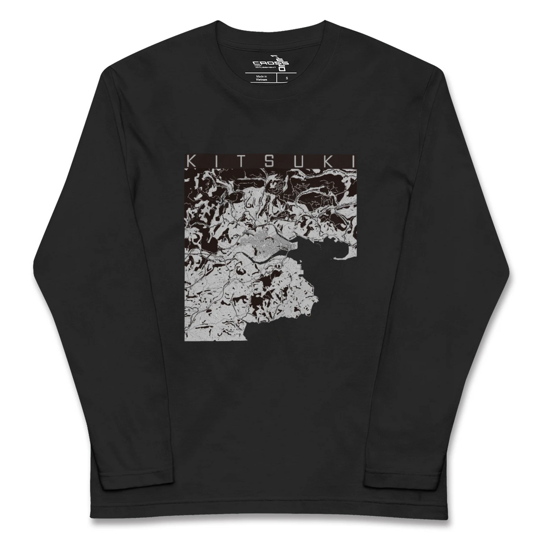 【杵築（大分県）】地図柄ロングスリーブTシャツ
