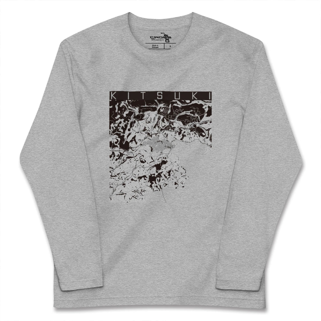 【杵築(大分県)】地図柄ロングスリーブTシャツ