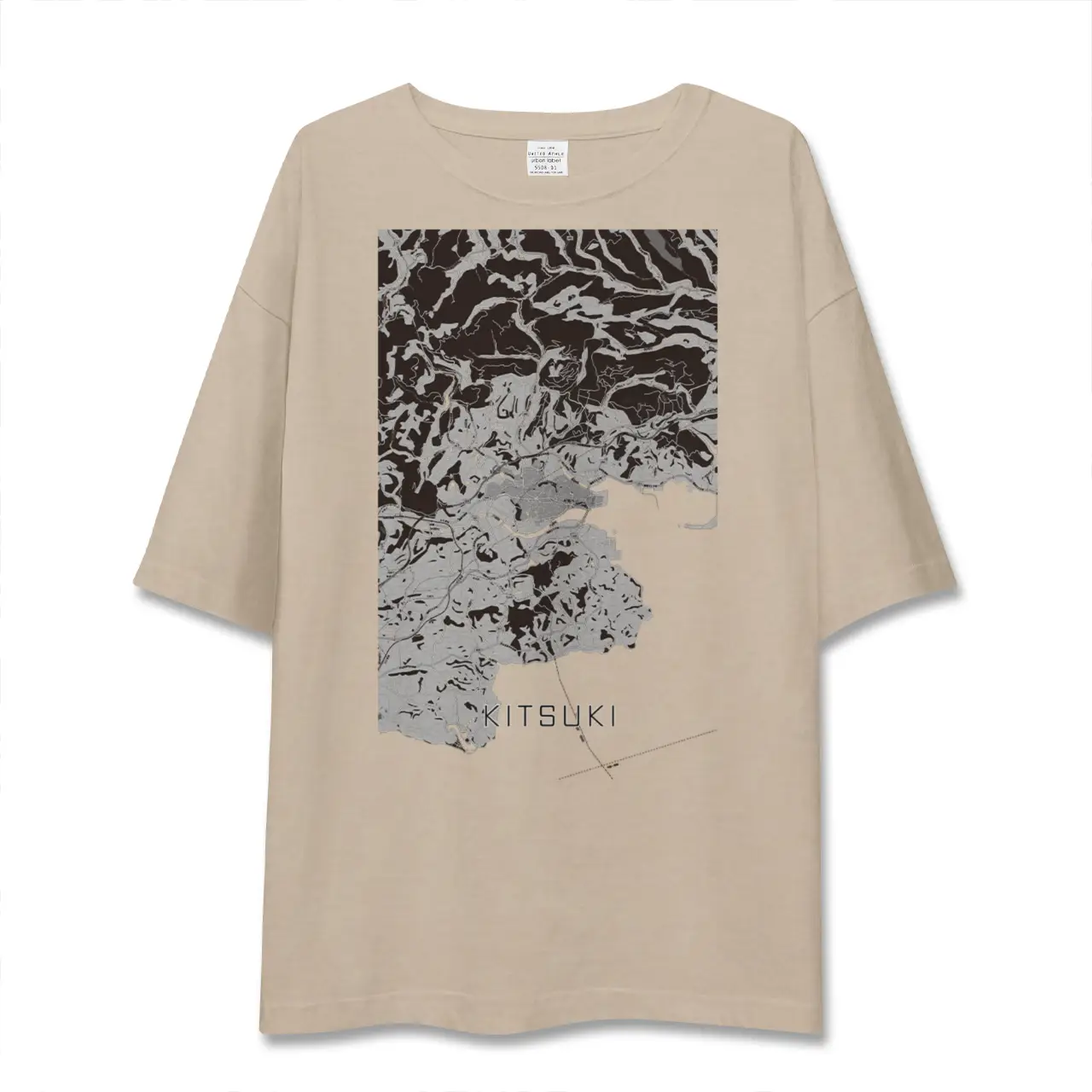 【杵築（大分県）】地図柄ビッグシルエットTシャツ
