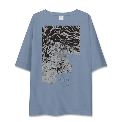 【杵築（大分県）】地図柄ビッグシルエットTシャツ