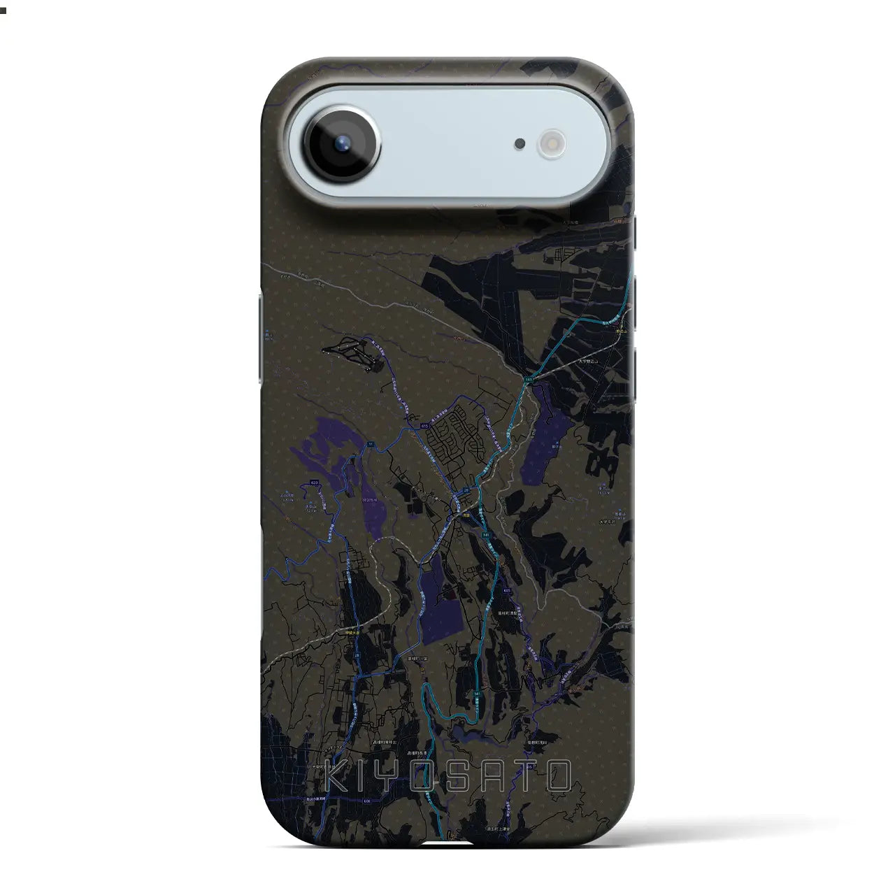 【清里（山梨県）】地図柄iPhoneケース（バックカバータイプ）