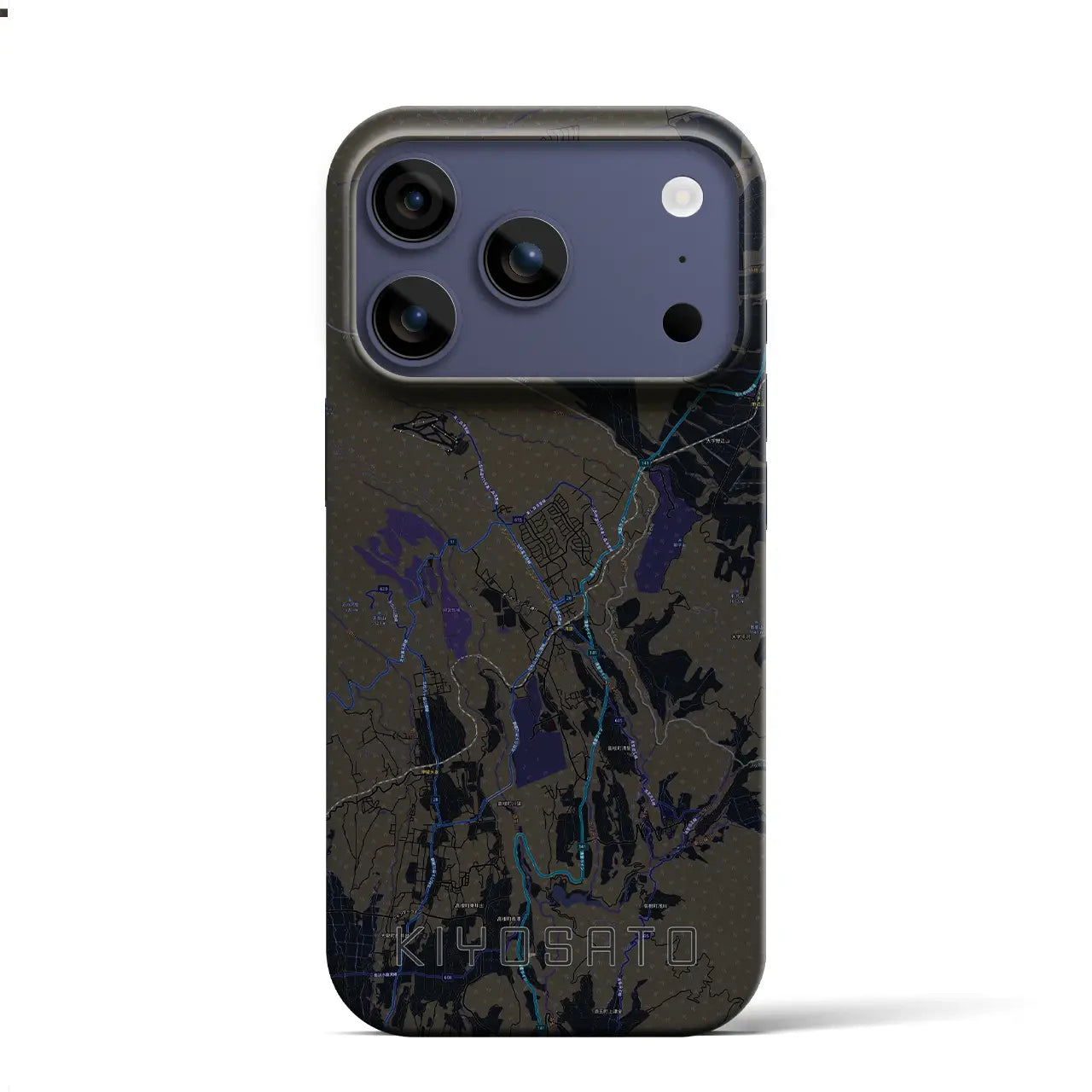 【清里（山梨県）】地図柄iPhoneケース（バックカバータイプ）