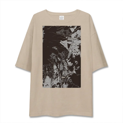【清里（山梨県）】地図柄ビッグシルエットTシャツ