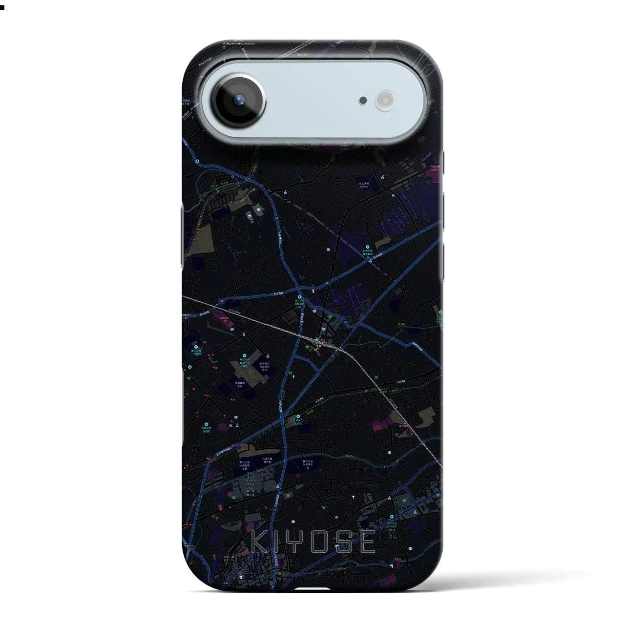 【清瀬（東京都）】地図柄iPhoneケース（バックカバータイプ）