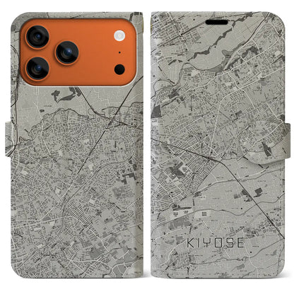 【清瀬（東京都）】地図柄iPhoneケース（手帳タイプ）