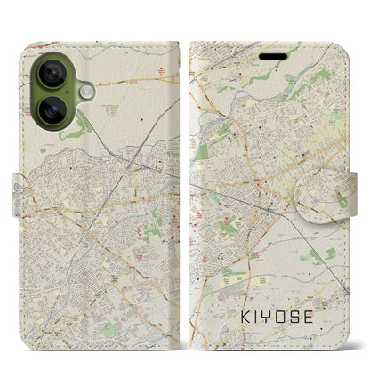 【清瀬（東京都）】地図柄iPhoneケース（手帳タイプ）