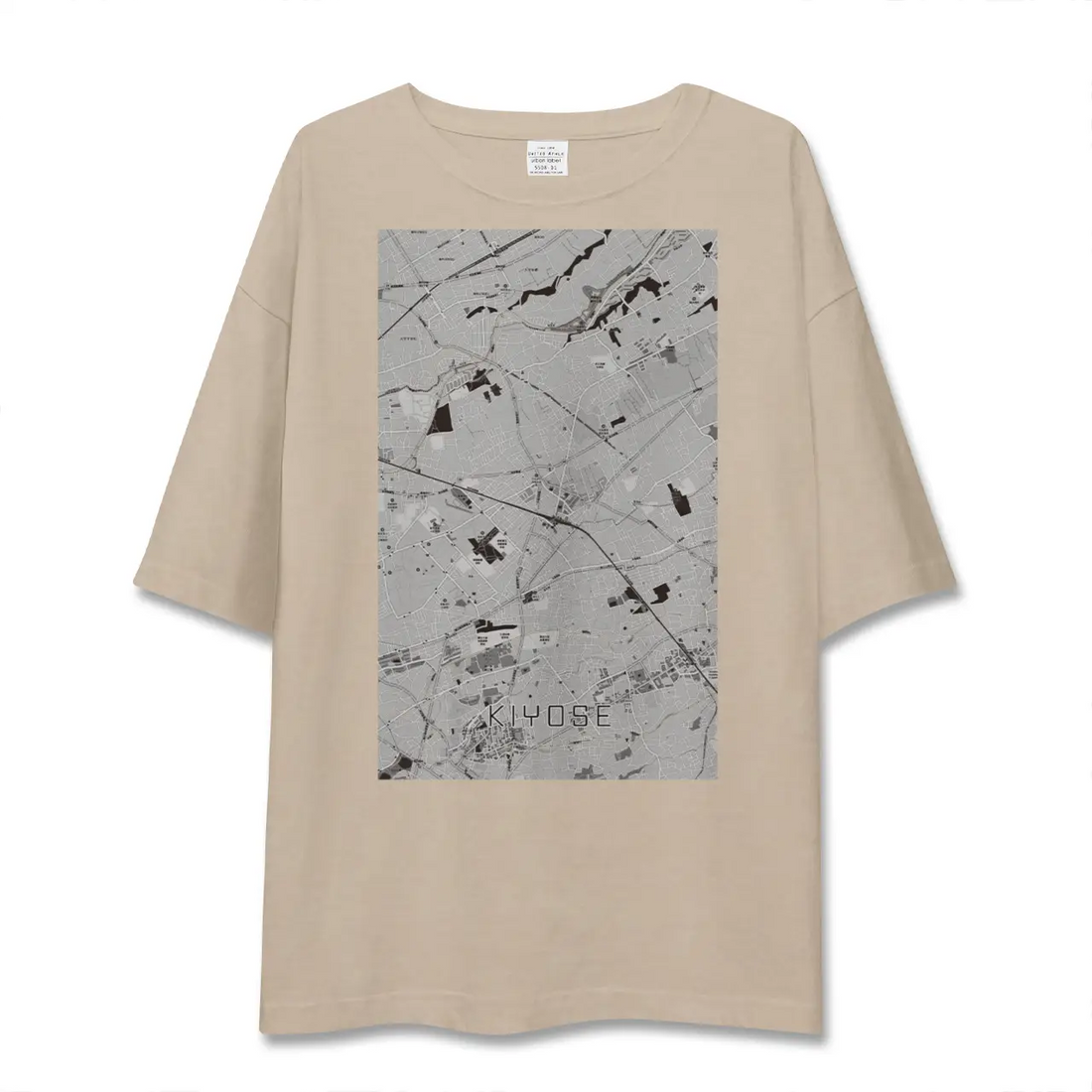 【清瀬（東京都）】地図柄ビッグシルエットTシャツ