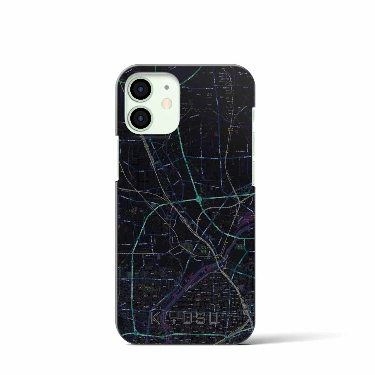 【清須（愛知県）】地図柄iPhoneケース（バックカバータイプ）