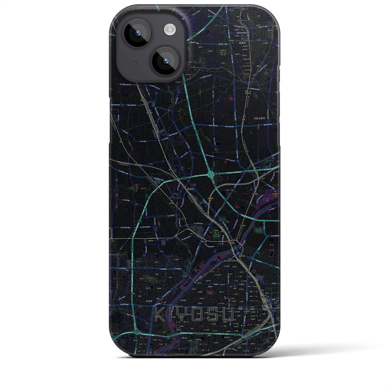 【清須（愛知県）】地図柄iPhoneケース（バックカバータイプ）