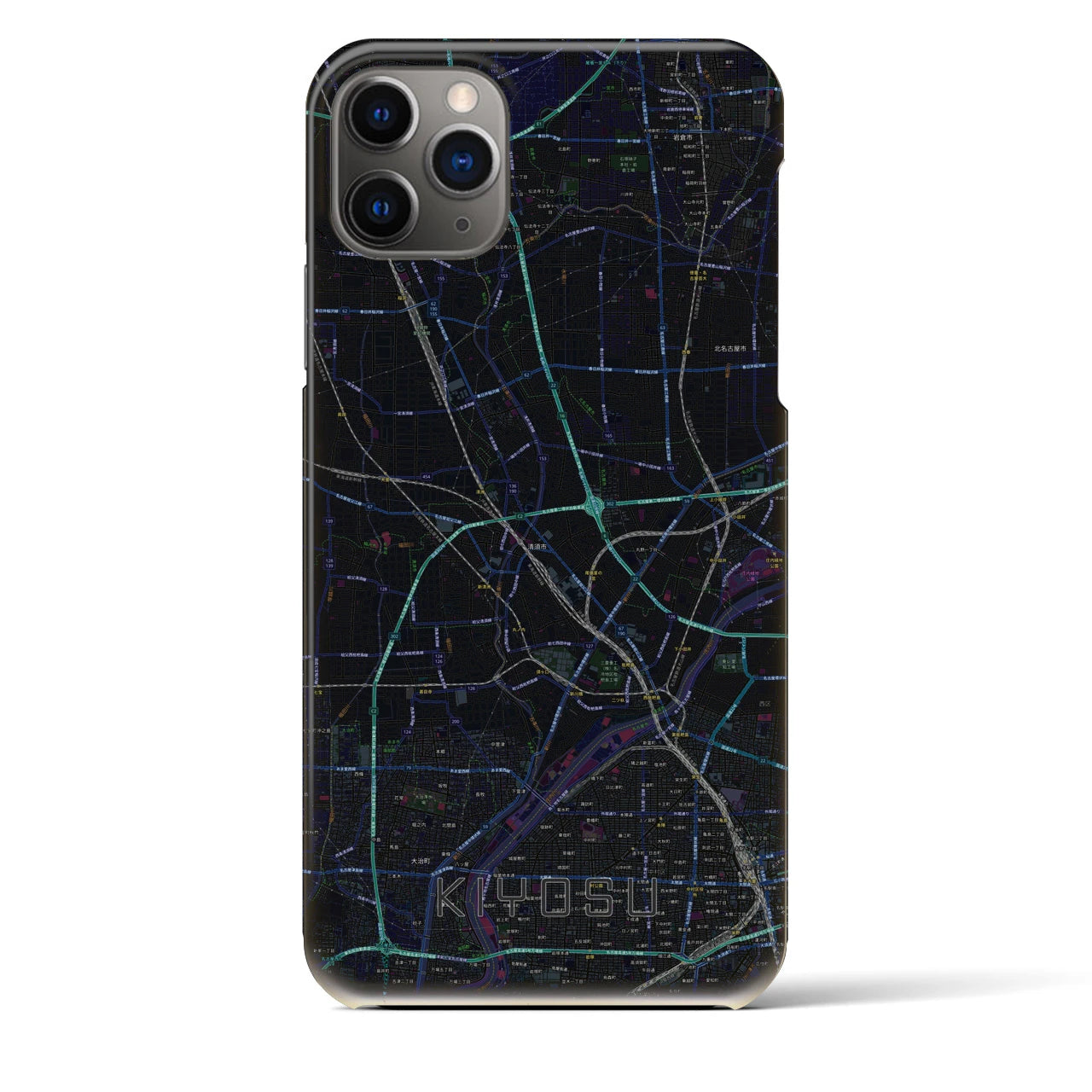 【清須（愛知県）】地図柄iPhoneケース（バックカバータイプ）