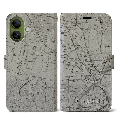 【清須（愛知県）】地図柄iPhoneケース（手帳タイプ）