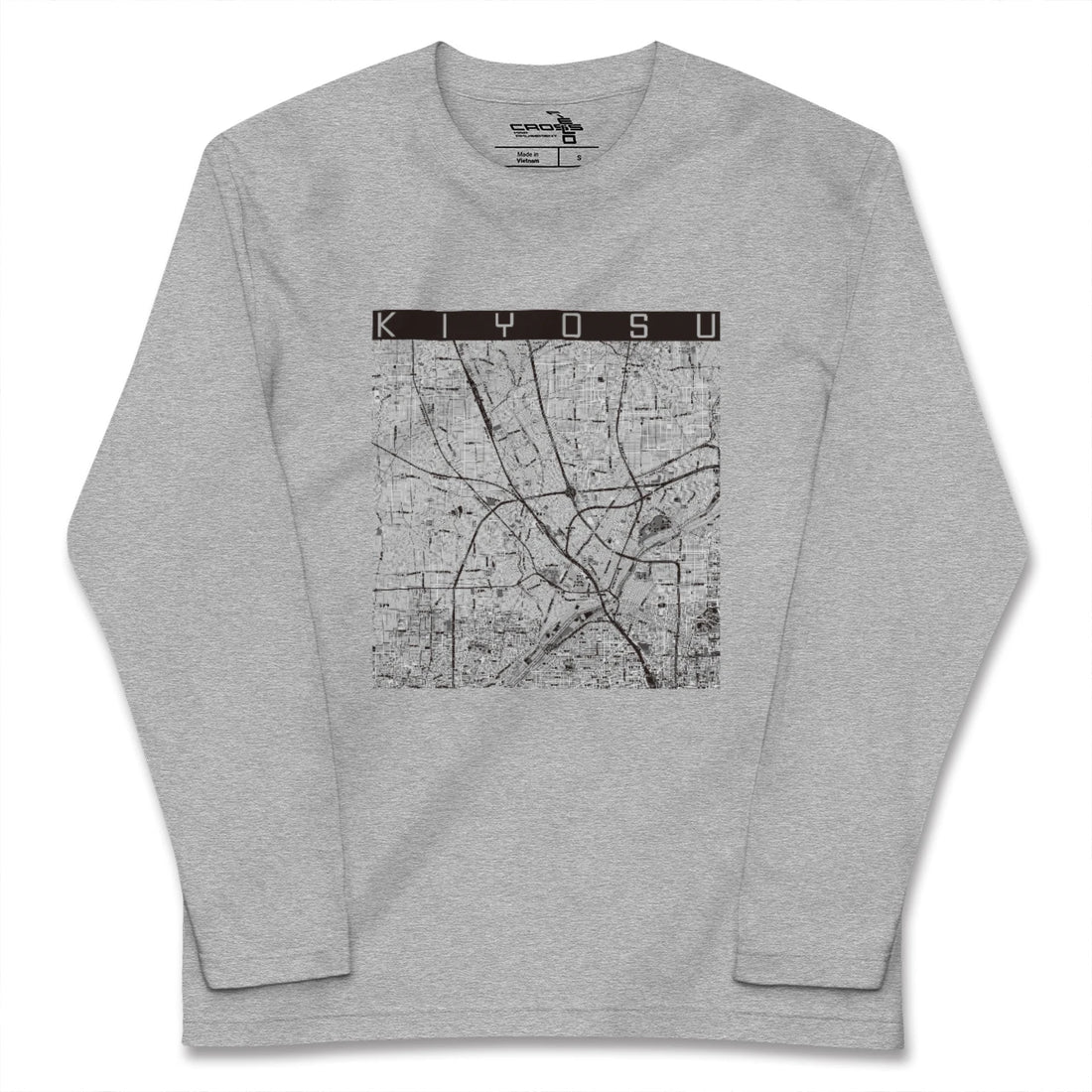 【清須（愛知県）】地図柄ロングスリーブTシャツ