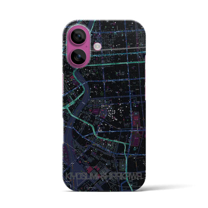 【清澄白河（東京都）】地図柄iPhoneケース（バックカバータイプ）