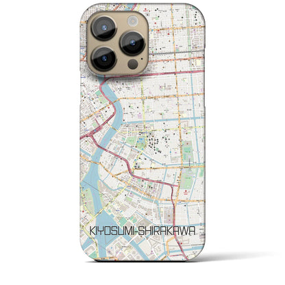 【清澄白河（東京都）】地図柄iPhoneケース（バックカバータイプ）