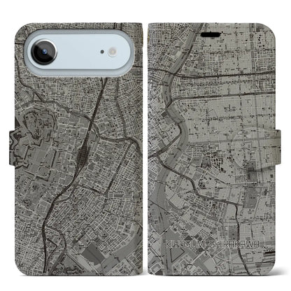 【清澄白河（東京都）】地図柄iPhoneケース（手帳タイプ）