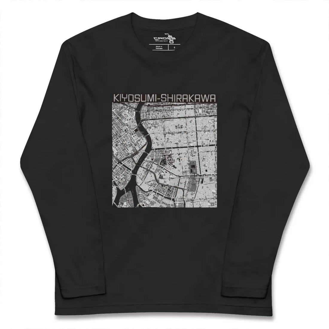 【清澄白河（東京都）】地図柄ロングスリーブTシャツ