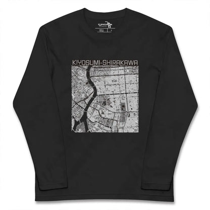 【清澄白河（東京都）】地図柄ロングスリーブTシャツ