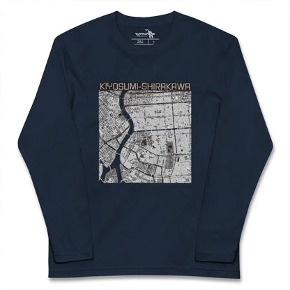 【清澄白河（東京都）】地図柄ロングスリーブTシャツ