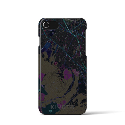 【清田（北海道）】地図柄iPhoneケース（バックカバータイプ）