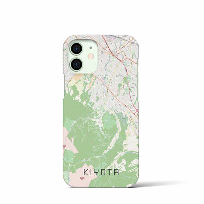 【清田（北海道）】地図柄iPhoneケース（バックカバータイプ）