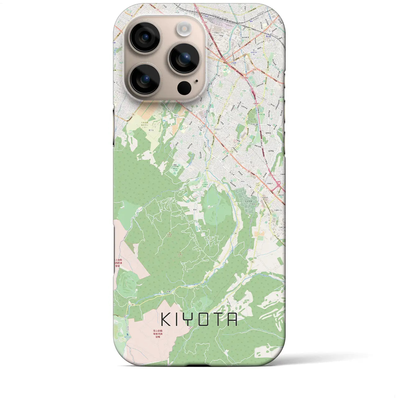 【清田（北海道）】地図柄iPhoneケース（バックカバータイプ）