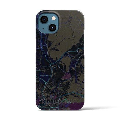 【木津川（京都府）】地図柄iPhoneケース（バックカバータイプ）