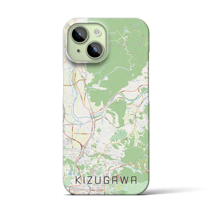 【木津川（京都府）】地図柄iPhoneケース（バックカバータイプ）